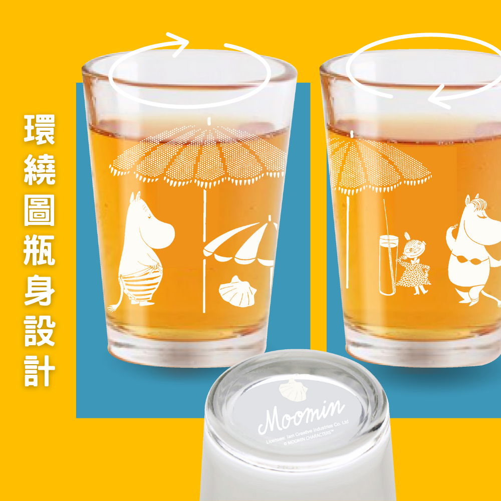 【MOOMIN】熱炒杯 啤酒杯 水杯 玻璃杯 姆明造型杯 酒杯-細節圖4