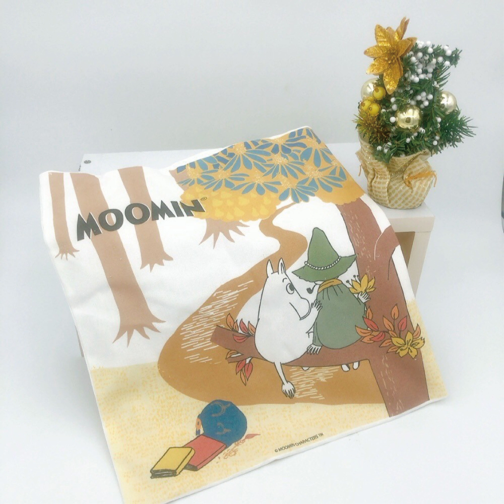 【MOOMIN】談心時刻 手提購物包 購物袋 手提包 側肩包 帆布包-細節圖2