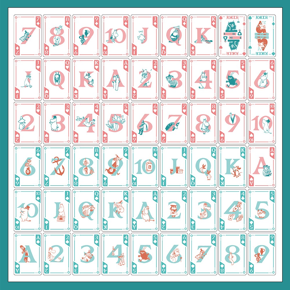 【MOOMIN】姆明幸運數撲克牌 益智遊戲 撲克牌 桌遊-細節圖3