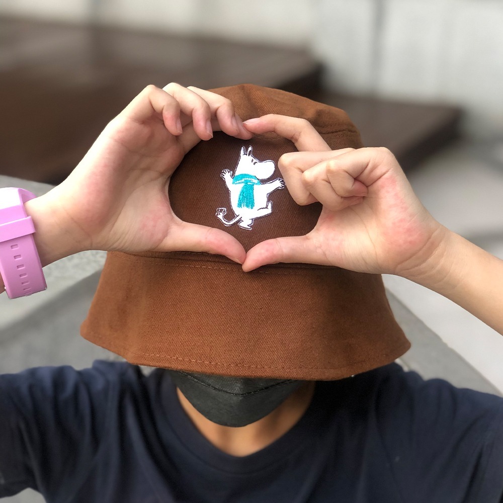 【MOOMIN】韓版漁夫帽 帽子 遮陽帽 漁夫帽 戶外帽 帽 防曬帽 姆明帽子-規格圖5