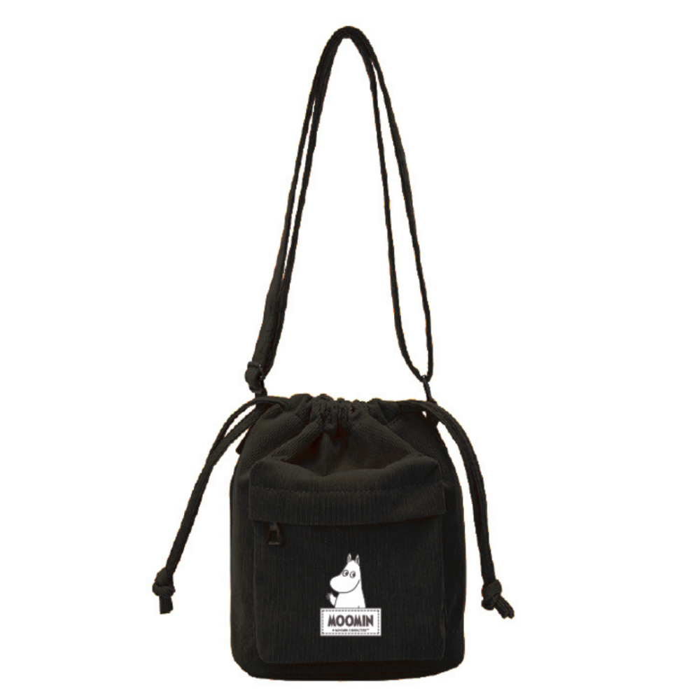 【MOOMIN】燈芯絨水桶包 水桶包 抽繩水桶包 側肩包 斜背包 收納包 外出包 辦公包-規格圖5