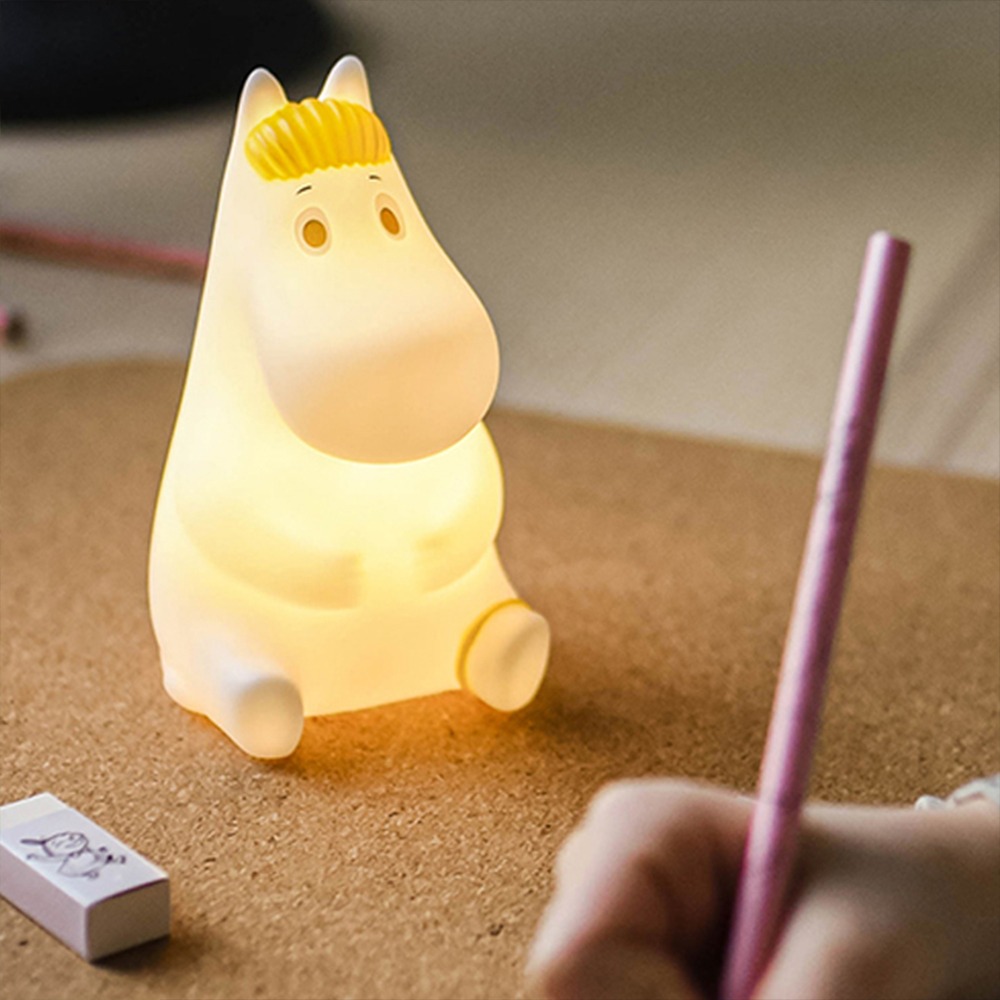 【MOOMIN】矽膠夜燈 姆明 歌妮 造型燈 13cm 22cm 造型夜燈 姆明夜燈 小夜燈 燈 夜燈 柔軟夜燈-細節圖5