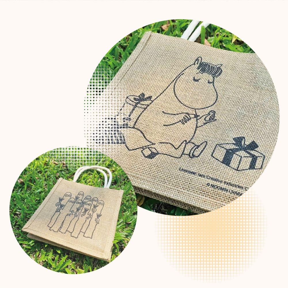 【MOOMIN】野餐手提袋 手提袋 購物袋 購物包 手提包 野餐袋 手提包 外出包-細節圖4