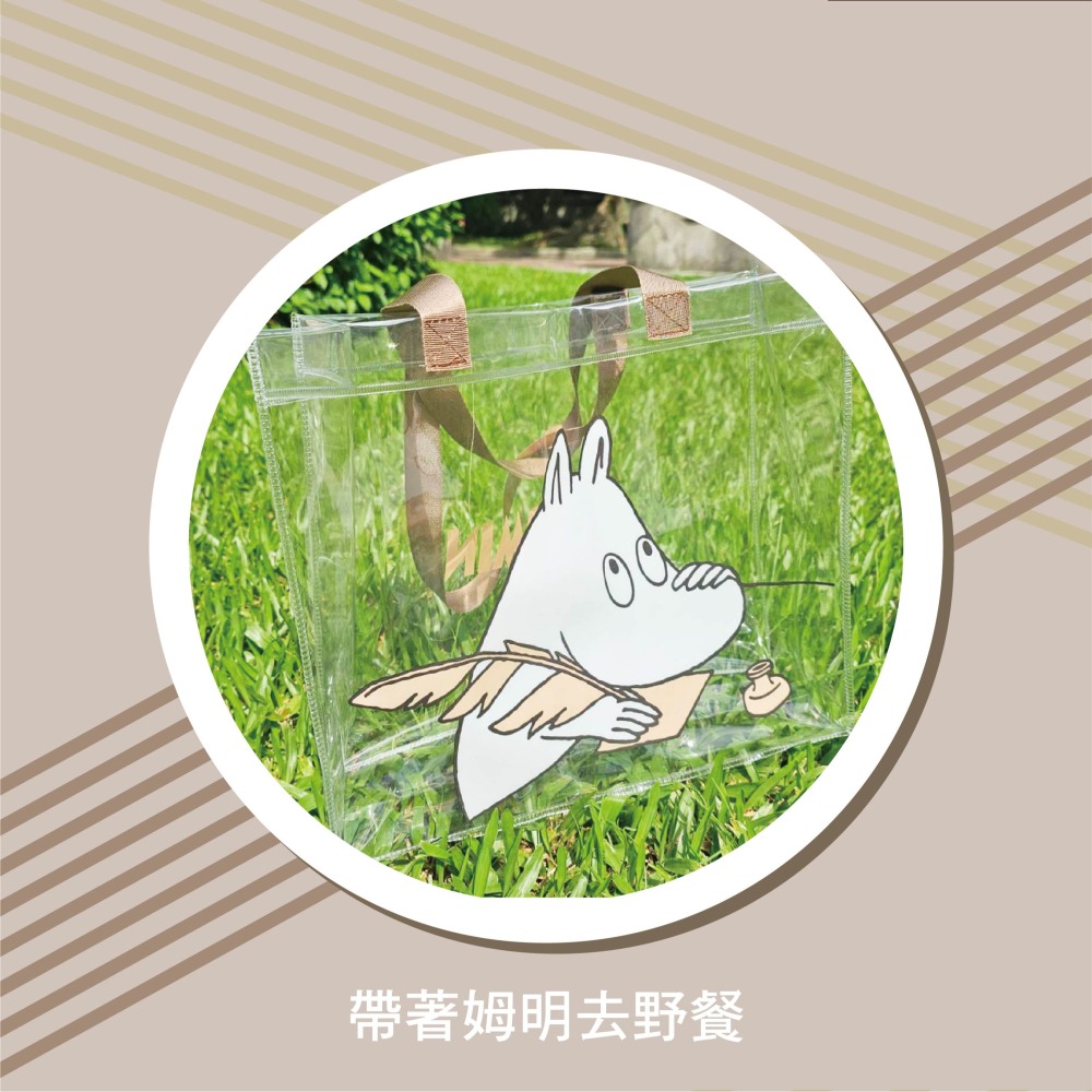 【MOOMIN】透明提袋 手提袋 購物袋 透明袋 禮物袋 收納袋-細節圖2