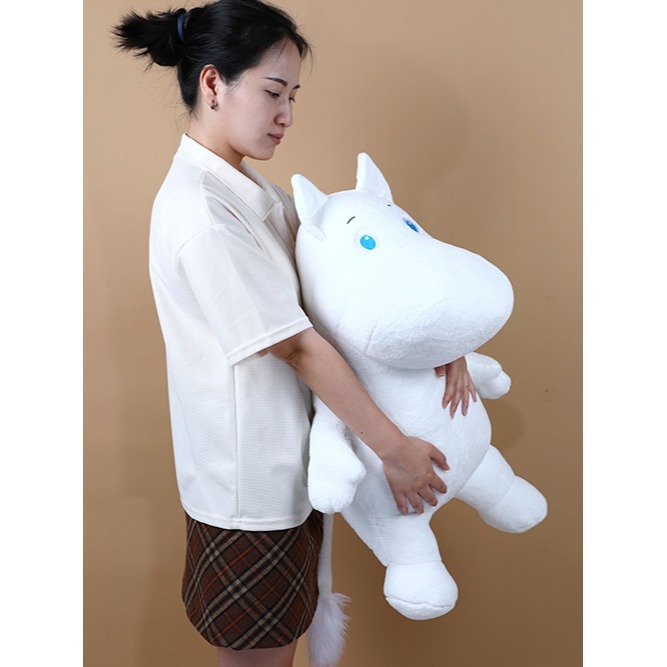 【Moomin】絨毛公仔 76cm 姆明公仔 姆明玩偶 超大姆明 巨霸姆明 填充玩偶 布偶 娃娃-細節圖3