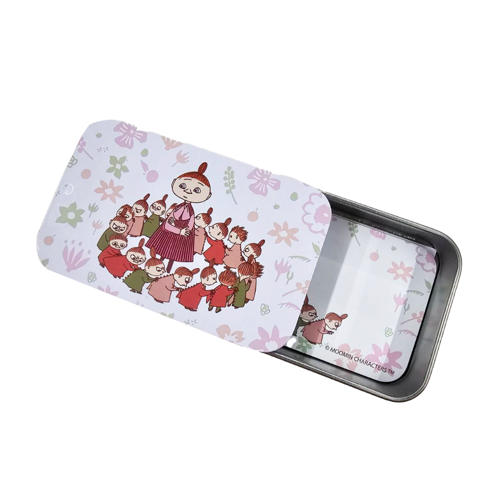 【MOOMIN】歡樂谷鐵盒便條紙  便條紙 手帳 便籤 備忘錄 標籤紙 鐵盒 姆明-規格圖4