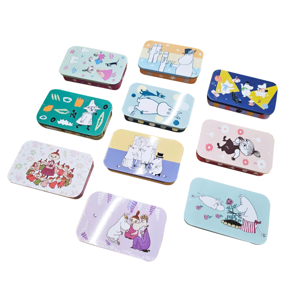 【MOOMIN】歡樂谷鐵盒便條紙  便條紙 手帳 便籤 備忘錄 標籤紙 鐵盒 姆明-規格圖4