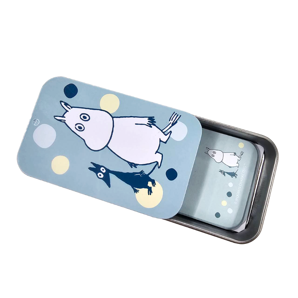 【MOOMIN】歡樂谷鐵盒便條紙  便條紙 手帳 便籤 備忘錄 標籤紙 鐵盒 姆明-規格圖4