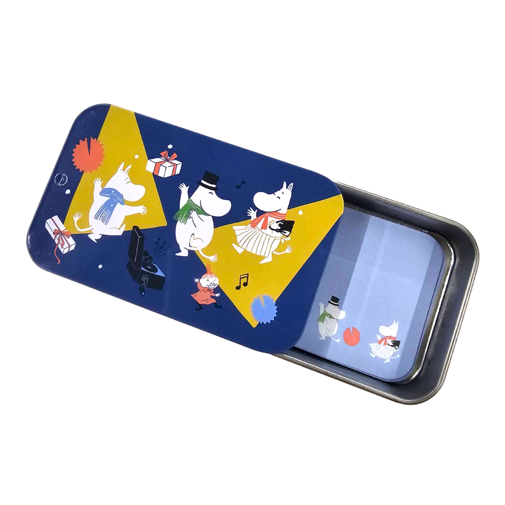 【MOOMIN】歡樂谷鐵盒便條紙  便條紙 手帳 便籤 備忘錄 標籤紙 鐵盒 姆明-規格圖4