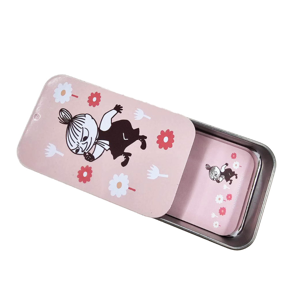 【MOOMIN】歡樂谷鐵盒便條紙  便條紙 手帳 便籤 備忘錄 標籤紙 鐵盒 姆明-規格圖4