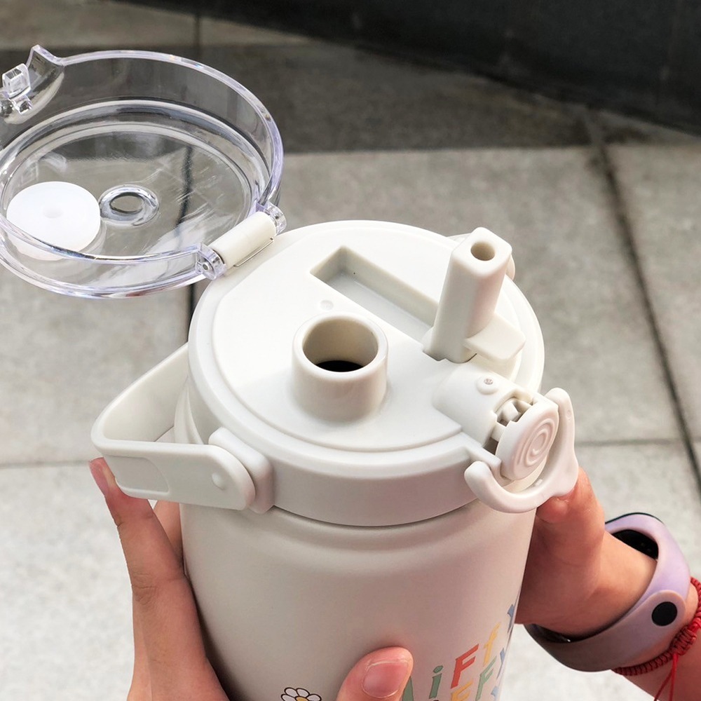 【MIFFY】手提雙飲大容量保溫杯 保溫壺 保溫杯 1200ML 大容量保溫杯 手提保溫壺-細節圖4