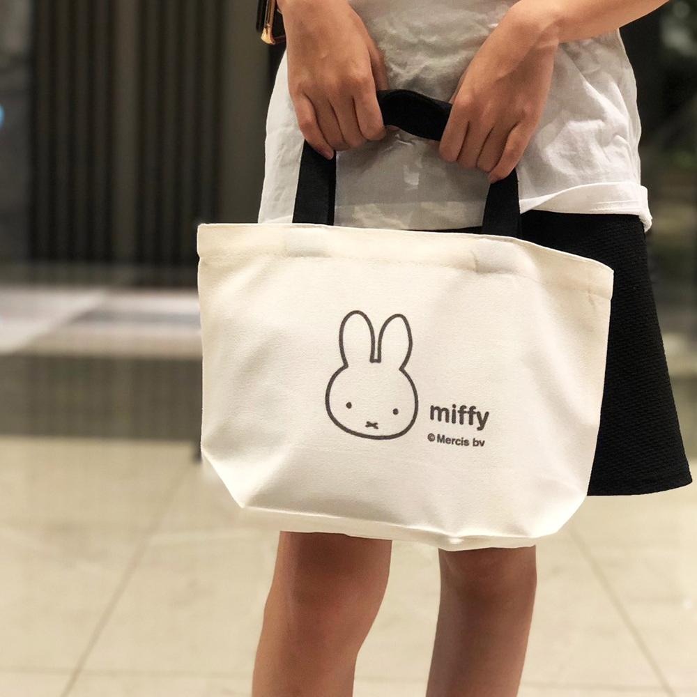 【MIFFY】米飛大頭手提帆布包 手提包 帆布包 小手提 帆布手提包 外出包 便當袋 野餐袋-細節圖3