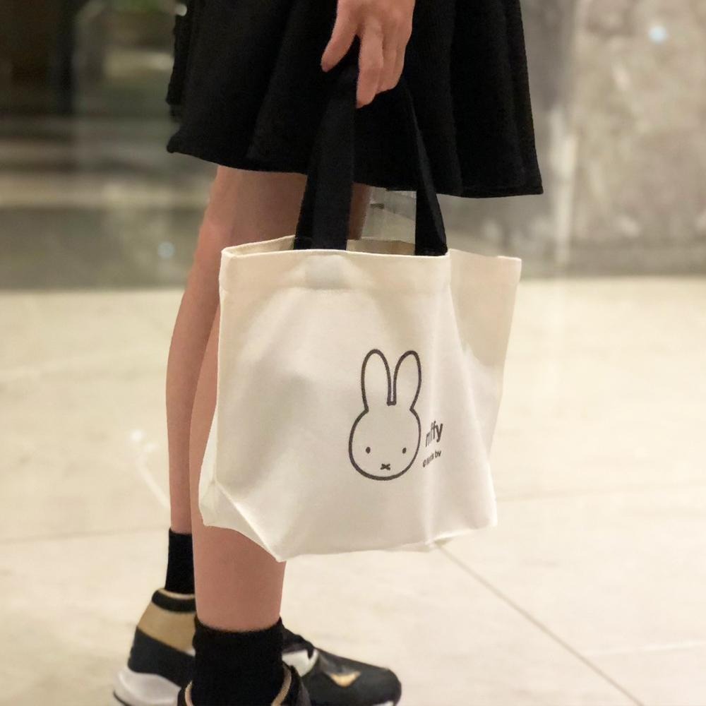 【MIFFY】米飛大頭手提帆布包 手提包 帆布包 小手提 帆布手提包 外出包 便當袋 野餐袋-細節圖4