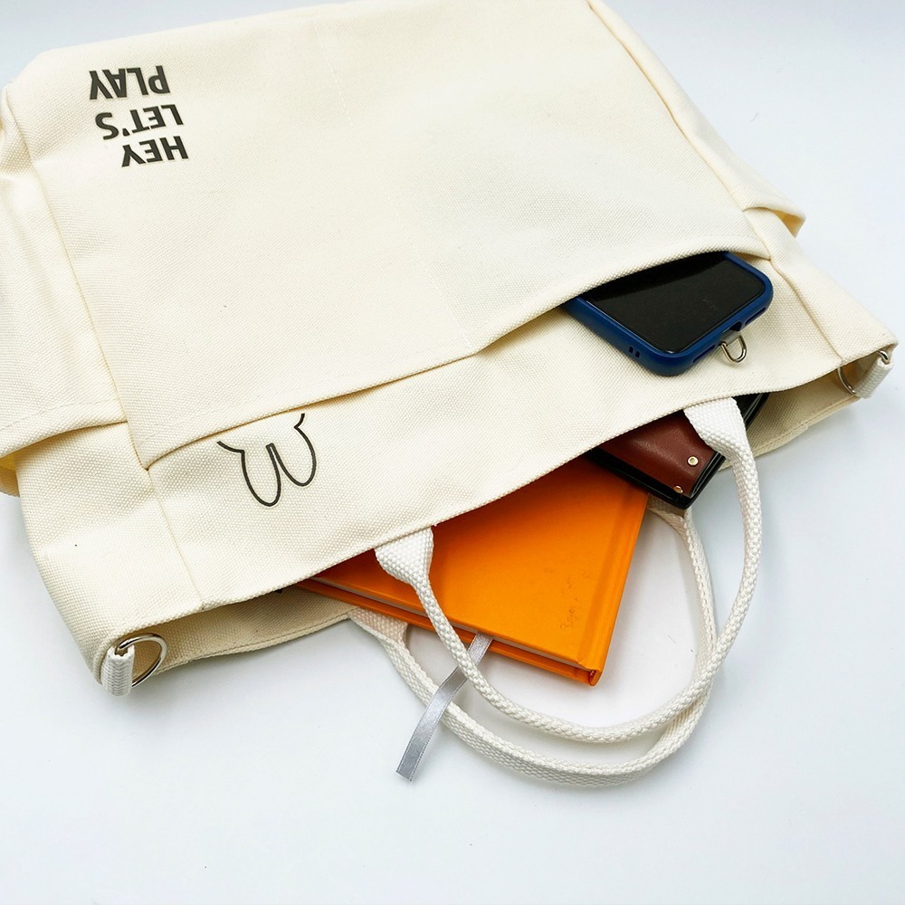 【miffy】大容量帆布包 帆布包 收納包 側肩包 手提包 購物袋 通勤包 筆電包 大容量多口袋帆布包-細節圖5