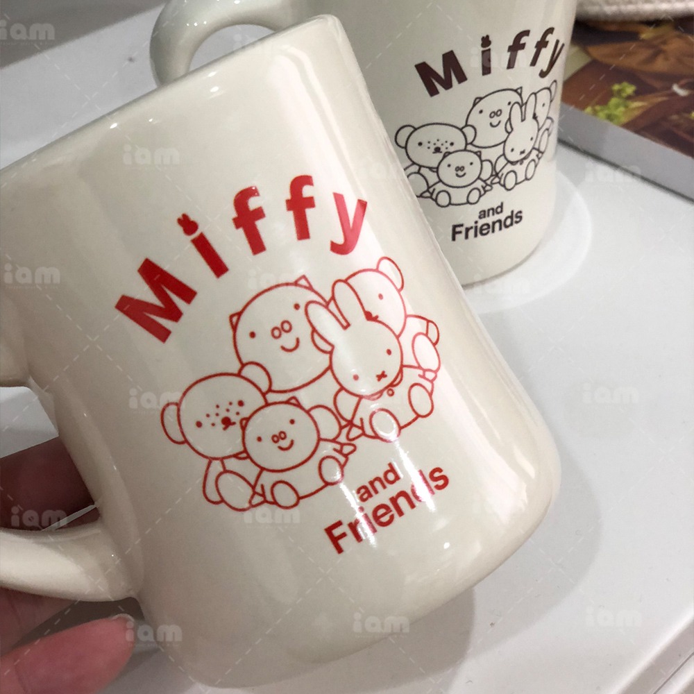 【MIFFY】曲線陶瓷杯 米飛 陶瓷馬克杯 馬克杯 咖啡杯 水杯 陶瓷杯-細節圖2