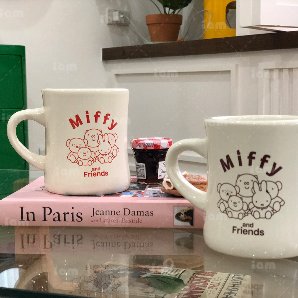 【MIFFY】曲線陶瓷杯 米飛 陶瓷馬克杯 馬克杯 咖啡杯 水杯 陶瓷杯-細節圖3