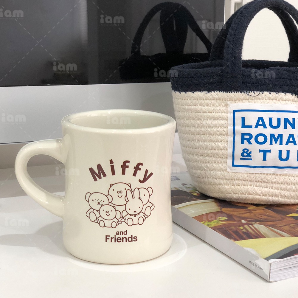【MIFFY】曲線陶瓷杯 米飛 陶瓷馬克杯 馬克杯 咖啡杯 水杯 陶瓷杯-規格圖5