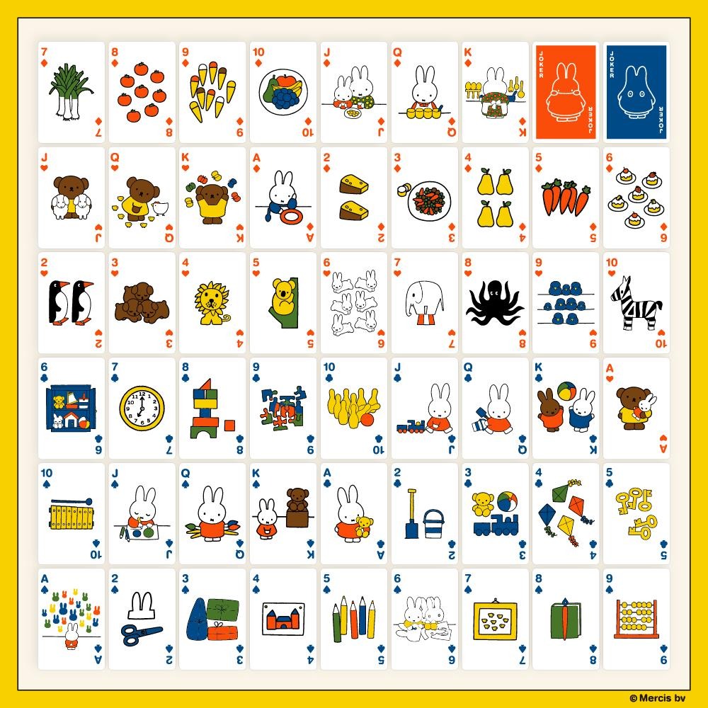 MIFFY 米飛兔 米飛好日子撲克牌 撲克 休閒 桌遊 過年必備 打牌 正版授權-細節圖3