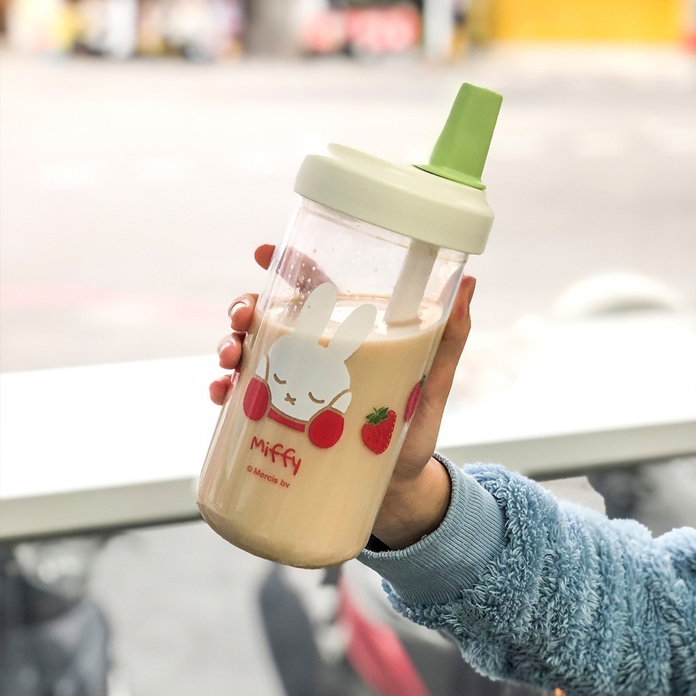 【MIFFYx台灣設計款】草莓大象杯 500ml 大象杯 隨行杯 飲料杯 冷水壺-細節圖4