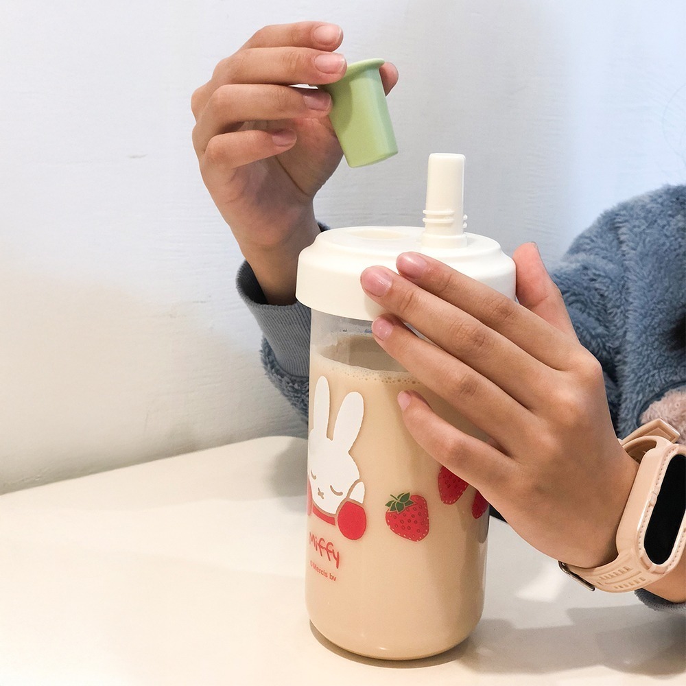 【MIFFYx台灣設計款】草莓大象杯 500ml 大象杯 隨行杯 飲料杯 冷水壺-細節圖6