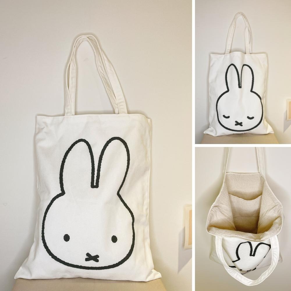 【MIFFY】台灣設計款 大容量帆布購物包 帆布購物袋 超大購物袋 購物袋 帆布袋 帆布包-細節圖3