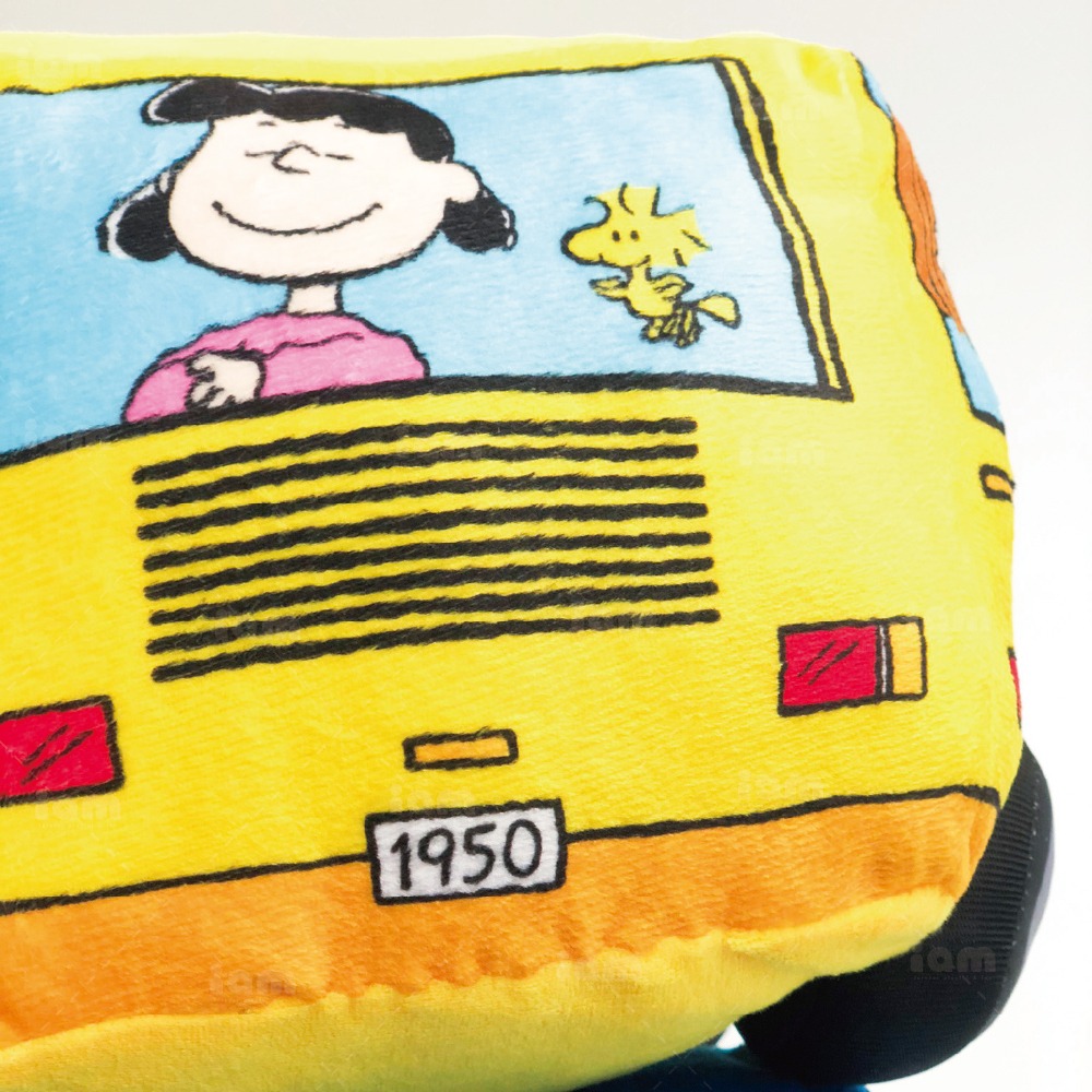 【SNOOPY】校車造型抱枕 抱枕 造型抱枕 校車 史奴比 靠枕-細節圖4
