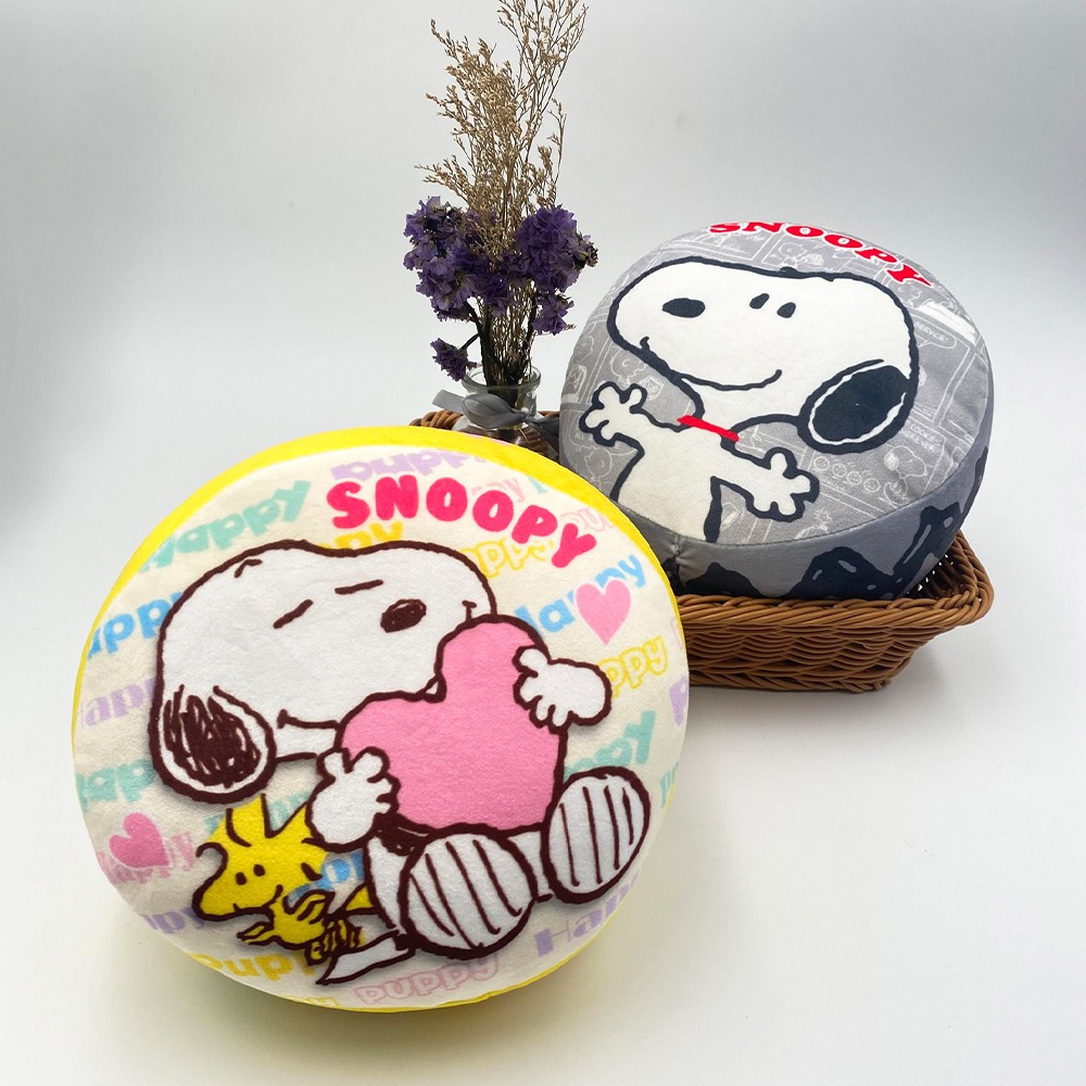 【SNOOPY】迷你雙面小圓抱枕 抱枕 靠枕 午睡枕 枕頭 史奴比-細節圖4