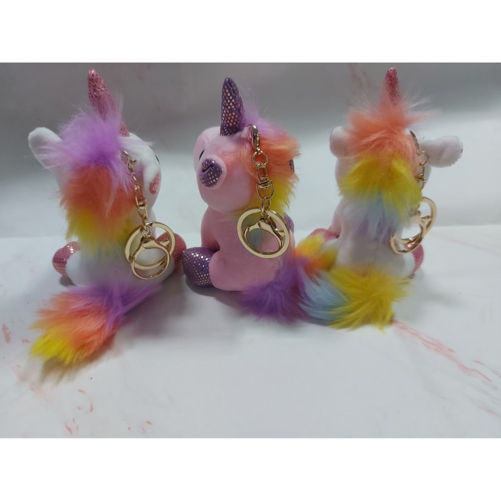 可愛彩色獨角獸掛吊飾 | 紫色、白色-細節圖2