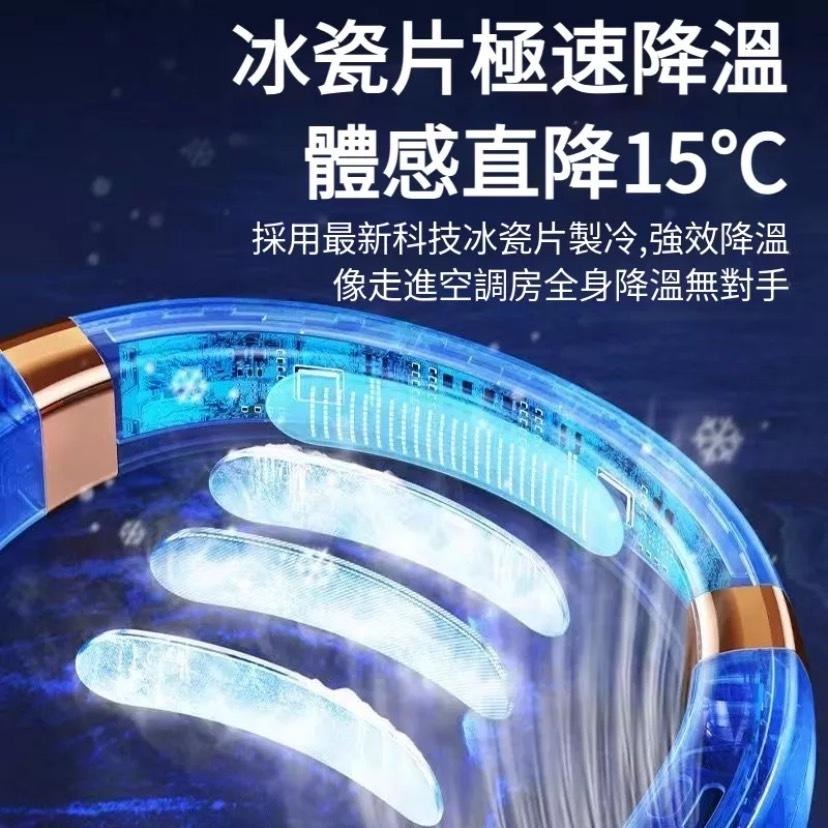 🇹🇼台灣出貨🇹🇼 【冰瓷體感降溫❄】掛脖風扇 隨身風扇 無葉風扇 懶人風扇 USB風扇 冰瓷降溫 七彩燈光 超長續航-細節圖12
