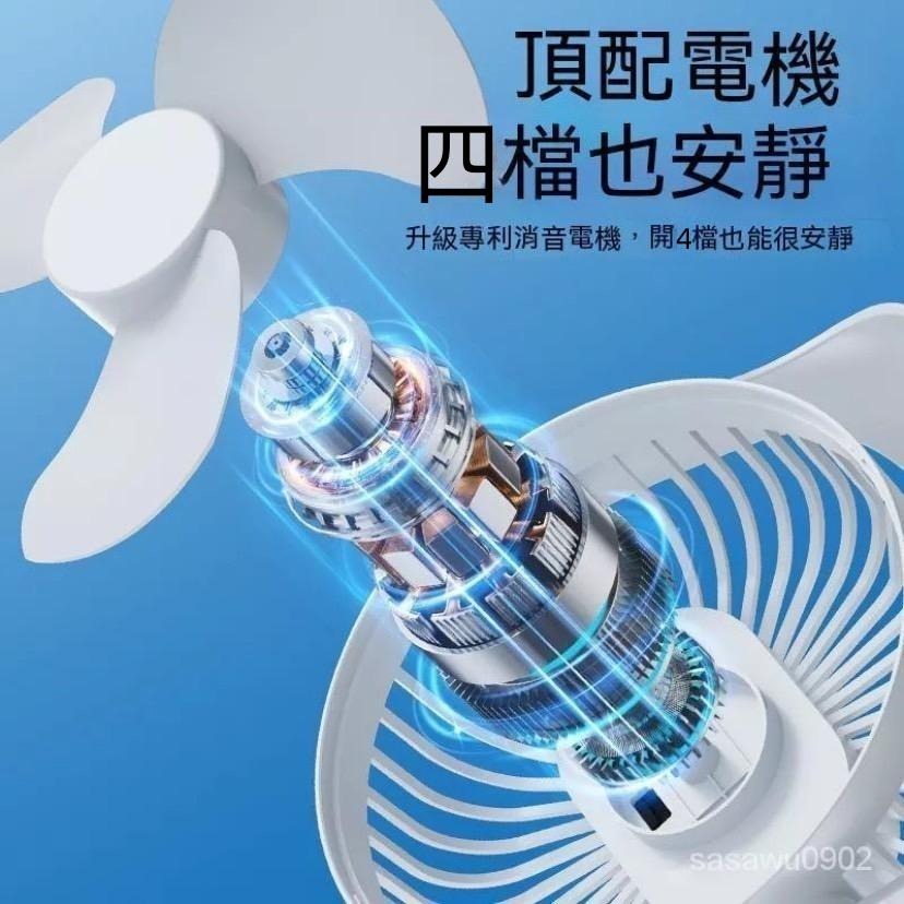 🇹🇼臺灣出貨【10000mah大容量超涼勁風❄️】桌上型風扇 充電風扇 嬰兒靜音風扇 USB風扇 攜帶型電風扇 迷你風扇-細節圖3