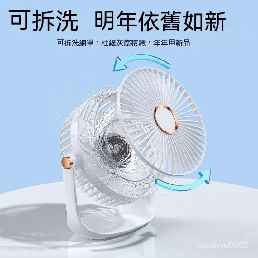🇹🇼臺灣出貨【10000mah大容量超涼勁風❄️】桌上型風扇 充電風扇 嬰兒靜音風扇 USB風扇 攜帶型電風扇 迷你風扇-細節圖7