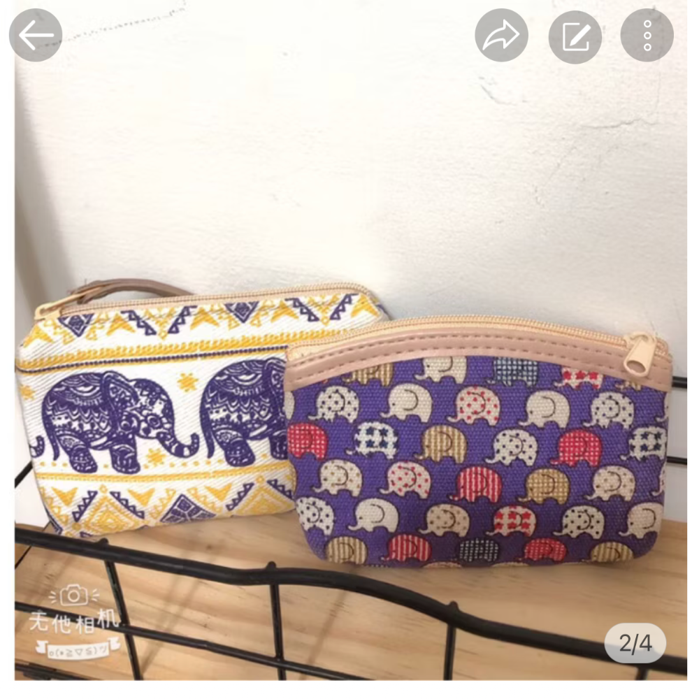 合售泰國🇹🇭回）大象零錢包-細節圖2