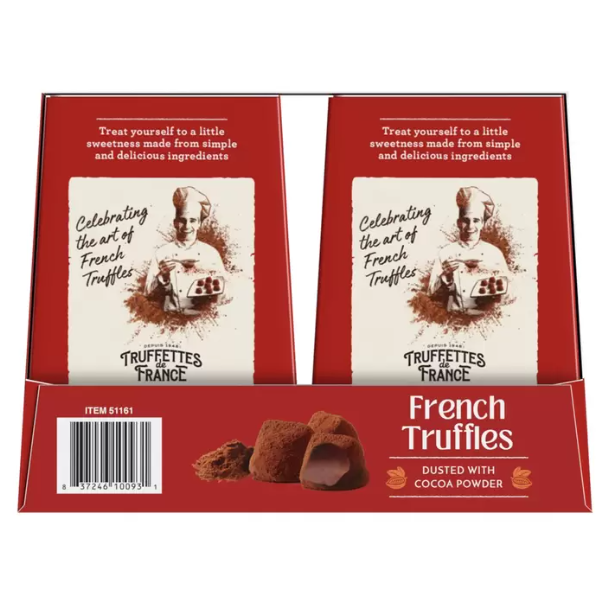 特價 2Kg Truffettes de France 法國 松露巧克力風味球 1公斤x2盒入 絲滑順口，經典美味-細節圖2