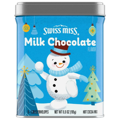 特價 Swiss Miss 香醇可可粉禮盒四入組 節慶限定版 牛奶巧克力 棉花糖  薄荷 黑巧克力 牛奶可可粉 巧克力粉-細節圖3