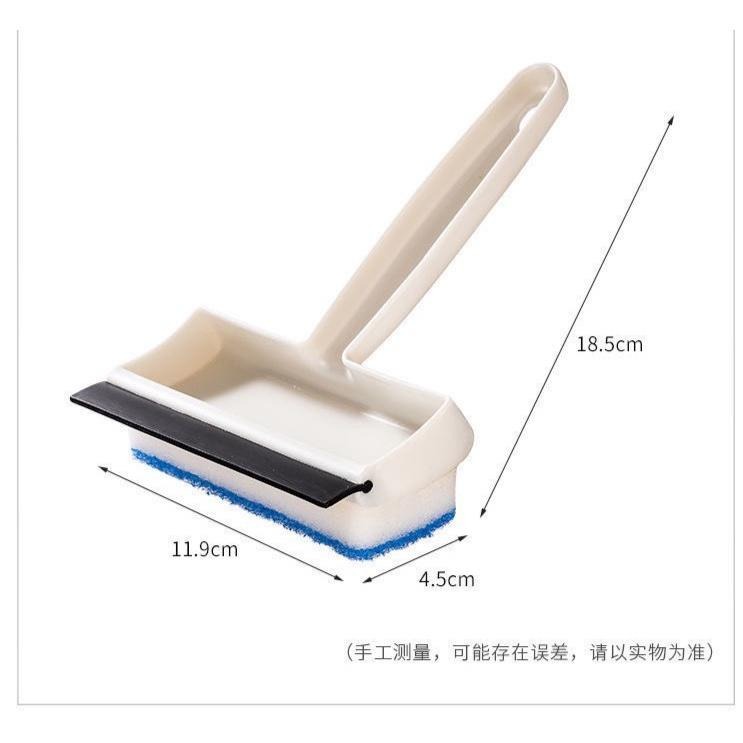 【歐帕瑪】C198 家用清潔 玻璃刮水板+海綿  浴室刮玻璃 瓷磚 墻壁 去除水漬 污垢刮水板器 海綿鏡面擦清潔刷-細節圖6