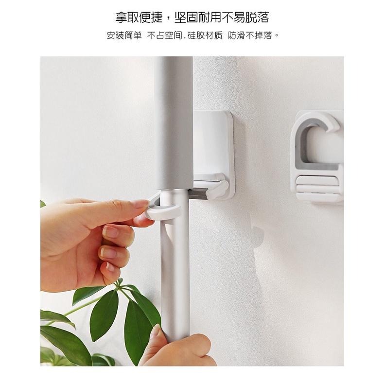 【歐帕瑪】C168 多功能 馬桶刷夾 壁掛式收納 掃把夾 免打孔拖把架 廚具收納架 餐具收納夾-細節圖4
