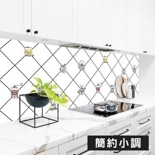 【費歐家】台灣現貨 廚房防油貼紙 鋁箔耐熱 瓦斯爐抽油煙機用 防水防油煙貼紙,牆貼鋁箔貼紙 磁磚貼 壁貼-規格圖9
