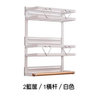 【費歐家】磁吸冰箱置物架 廚房紙巾收納架 磁鐵側掛多功能免安裝 微波爐/洗衣機側邊置物架 側壁置物架 磁鐵側邊收纳-規格圖9
