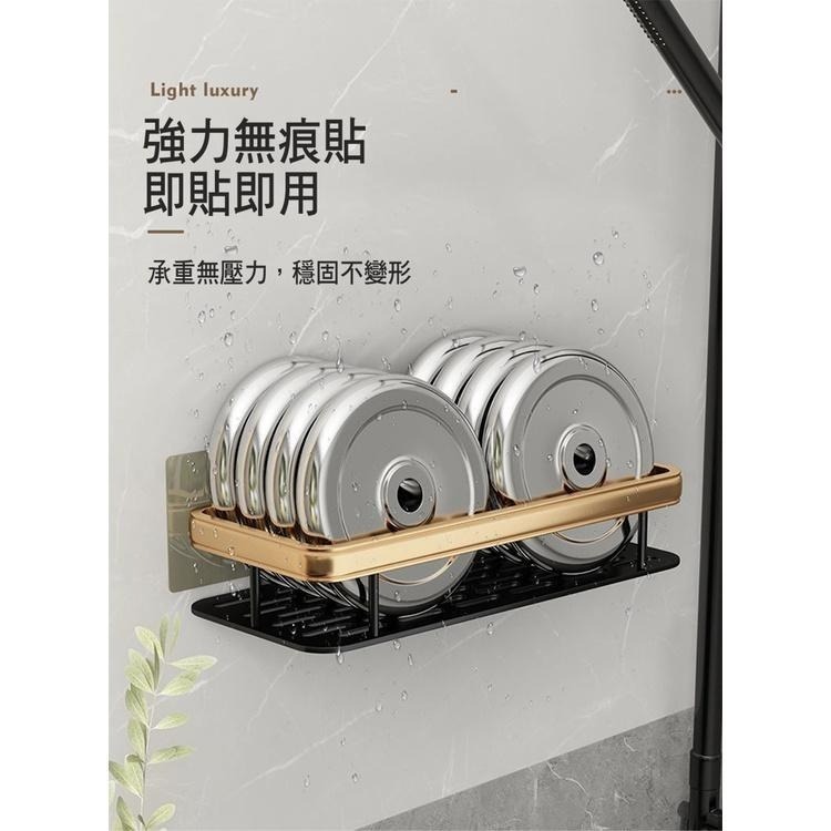 【費歐家】單層太空鋁免打孔 浴室瀝水牆上【加厚款】置物架   浴室收納架 無痕貼收納架 三角收納架  四方收納架-細節圖7