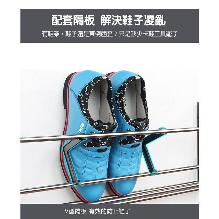 【費歐家】免打孔門後鞋架  浴室拖鞋架 壁掛式門口簡易鞋架 墻上門後鞋子 收納神器鞋架-細節圖4