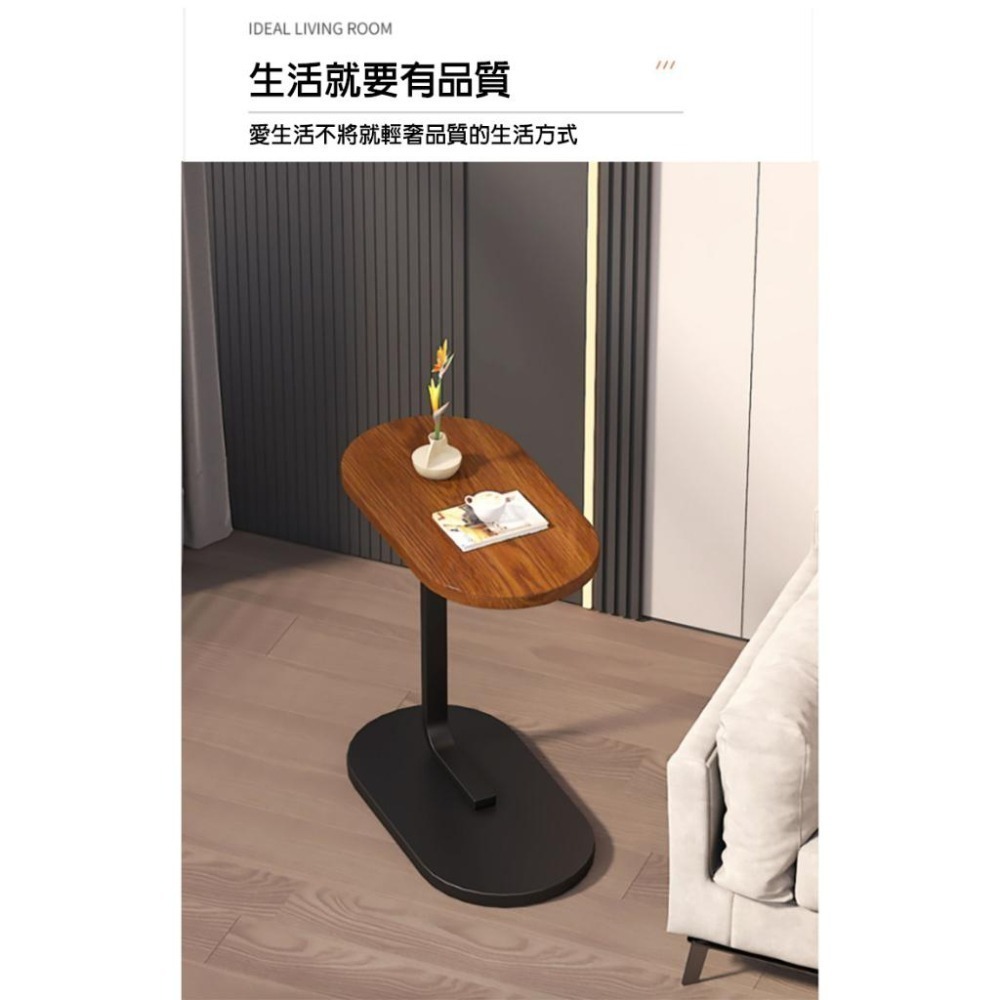【費歐家】時尚客廳邊桌 床邊桌 簡約現代置物架 陽臺小桌子 移動迷你小桌子、床頭邊小桌子 移動式沙發 邊桌小茶几-細節圖2