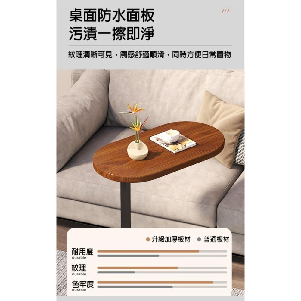 【費歐家】時尚客廳邊桌 床邊桌 簡約現代置物架 陽臺小桌子 移動迷你小桌子、床頭邊小桌子 移動式沙發 邊桌小茶几-細節圖5