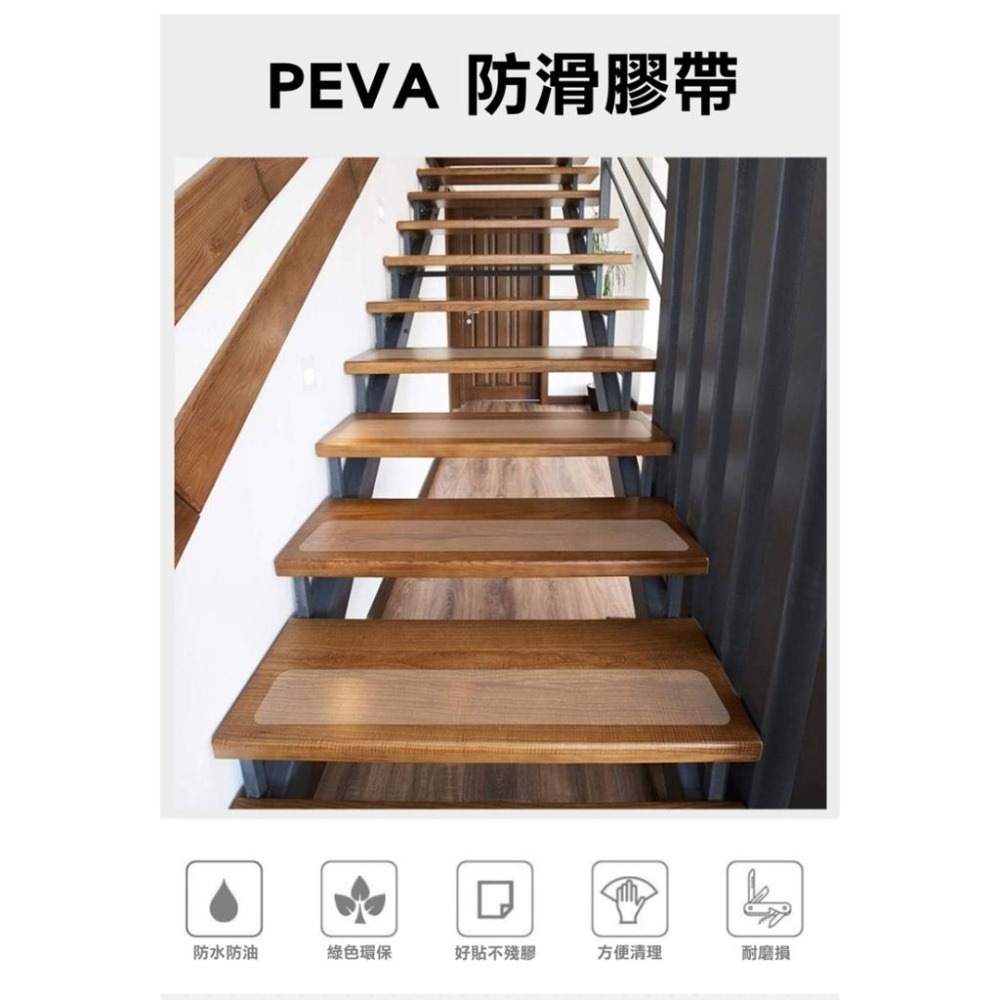 【費歐家】 PEVA鑽石紋防滑耐磨防水膠帶 親膚浴室防滑貼 透明 樓梯浴缸泳池防滑膠帶 樓梯防滑條台階地板防滑貼-細節圖2