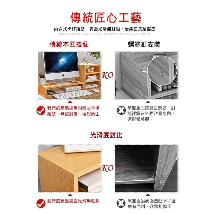 【費歐家】木質螢幕增高架 電腦螢幕架 桌上置物架 螢幕架 鍵盤架 電腦桌 增高架 電腦桌 分層架 收納架-細節圖7