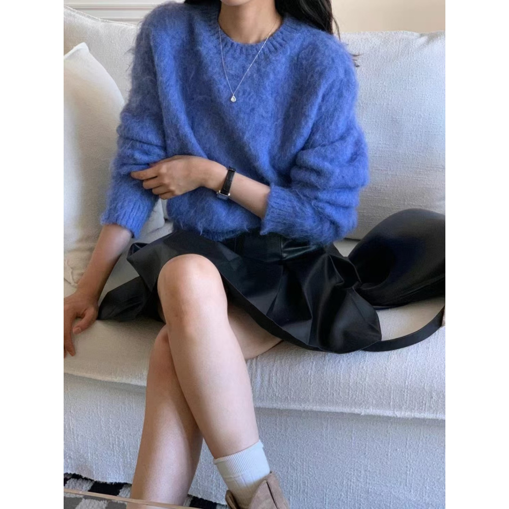 VENUSY｜ 秋冬新品✔ 韓國女裝｜羊毛舒適針織毛衣-細節圖2
