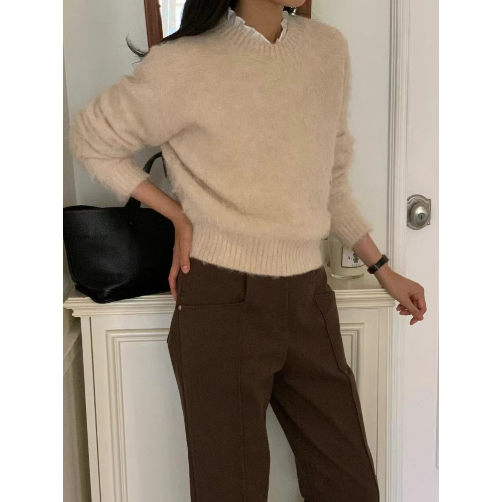 VENUSY｜ 秋冬新品✔ 韓國女裝｜羊毛舒適針織毛衣-細節圖3