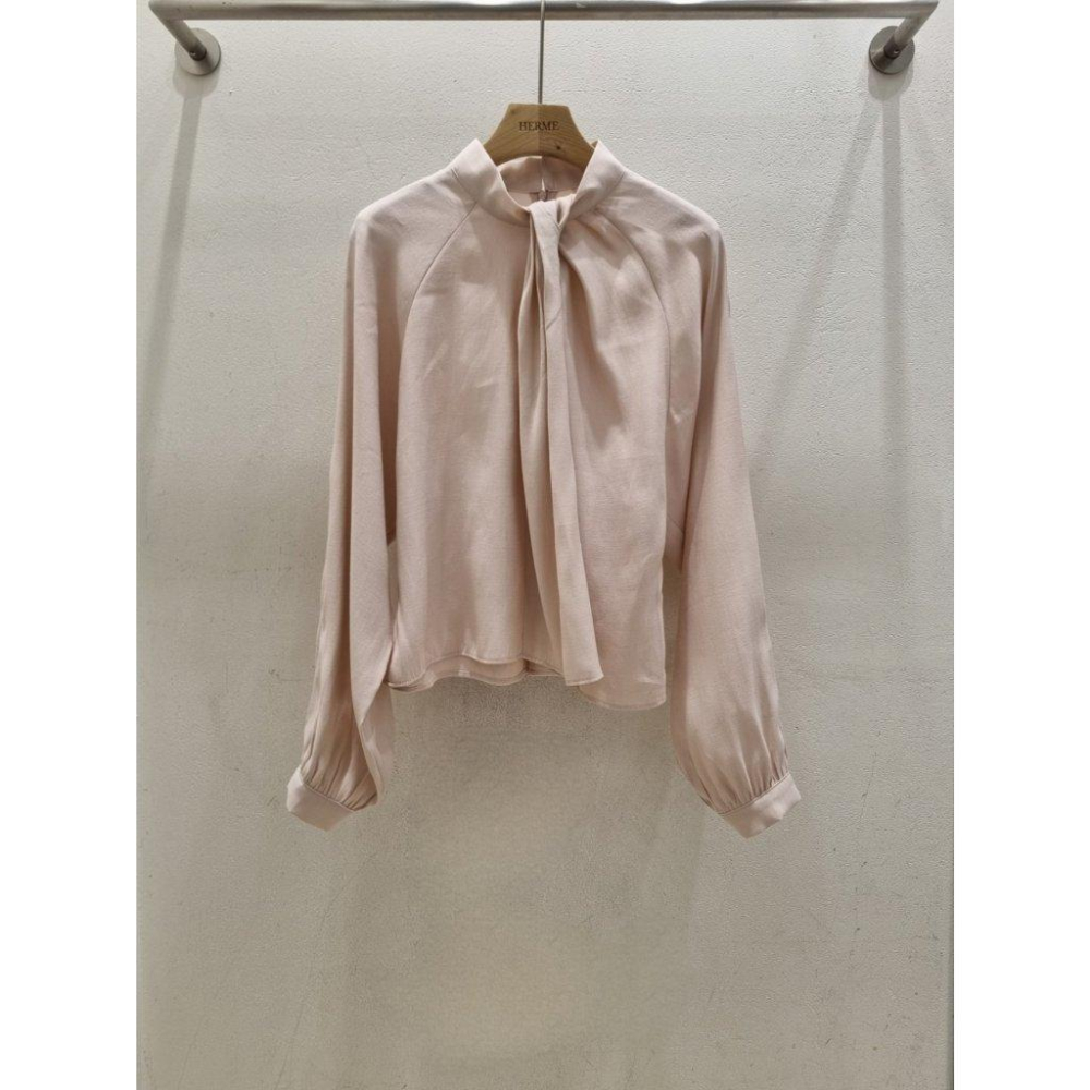 VENUSY｜ 高奢質感✔ 韓國女裝｜絲質光澤摺袖襯衫 韓國襯衫-細節圖8