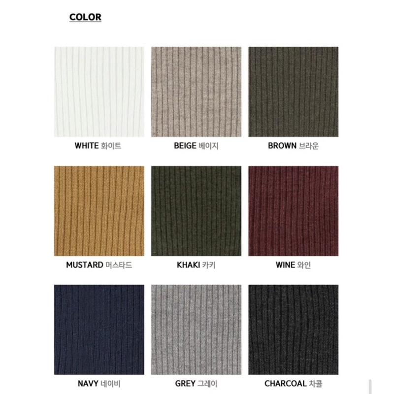 VENUSY｜ 14色☻ 韓國女裝｜棉質條紋中筒襪-細節圖5