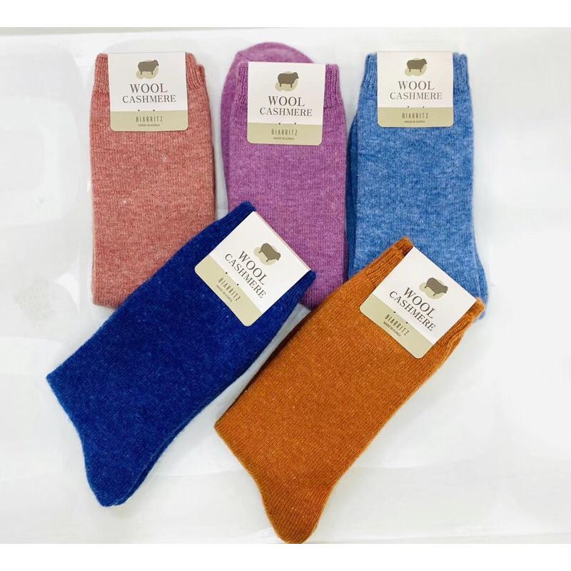 VENUSY｜ 17色☻ 韓國女裝｜中筒羊毛襪-細節圖4