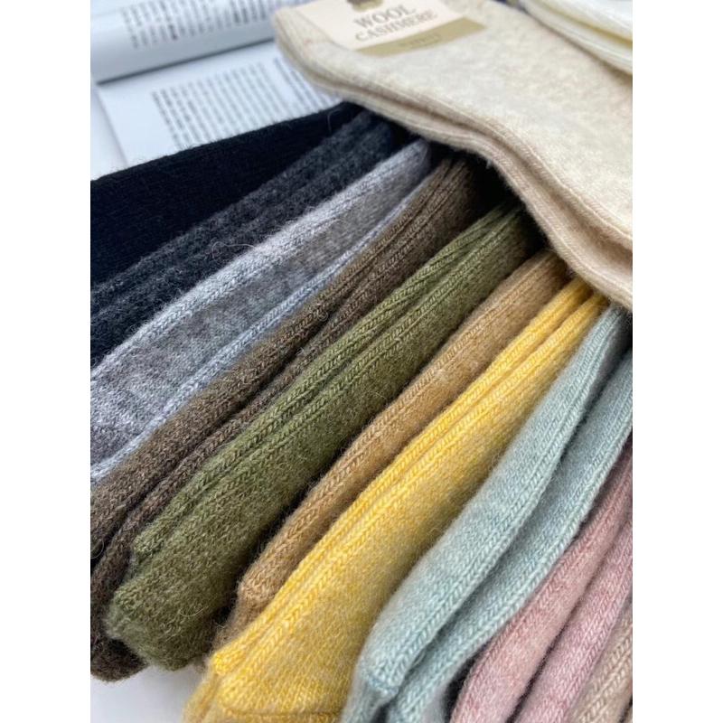 VENUSY｜ 17色☻ 韓國女裝｜中筒羊毛襪-細節圖8